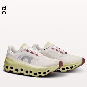 On Cloud Women’s Cloudmonster Running Shoes Frost Acacia 6.5